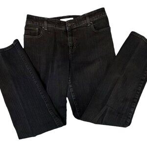 Chicos Platinum Black Jeans- size 2